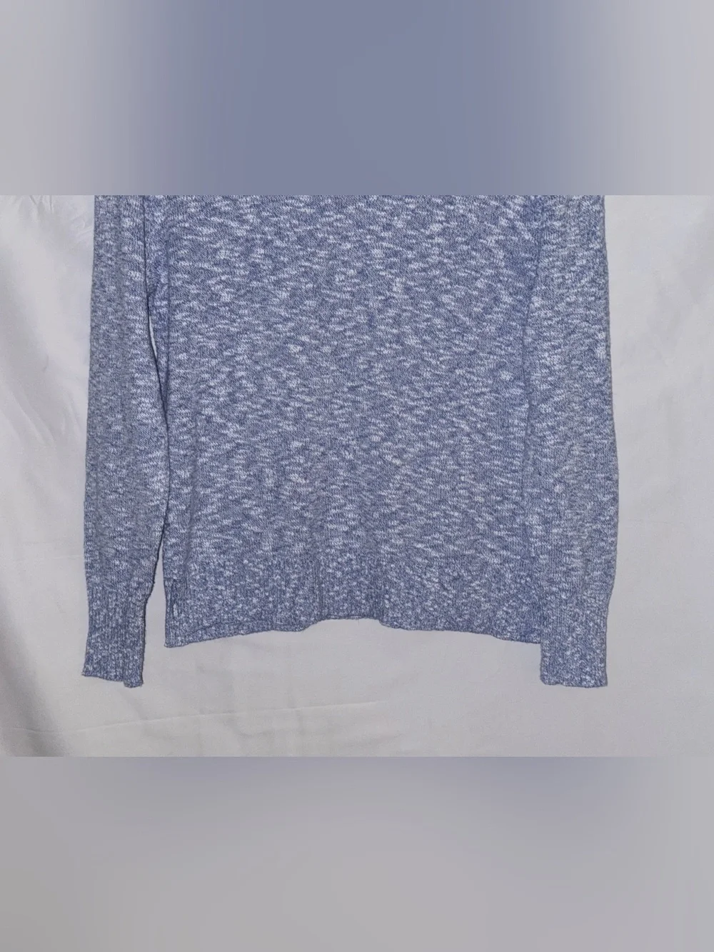 J. Crew Women's Heather Light Blue Scoopneck Sweater Size XS